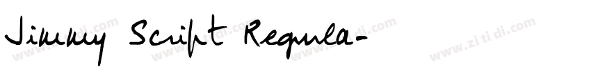Jimmy Script Regula字体转换